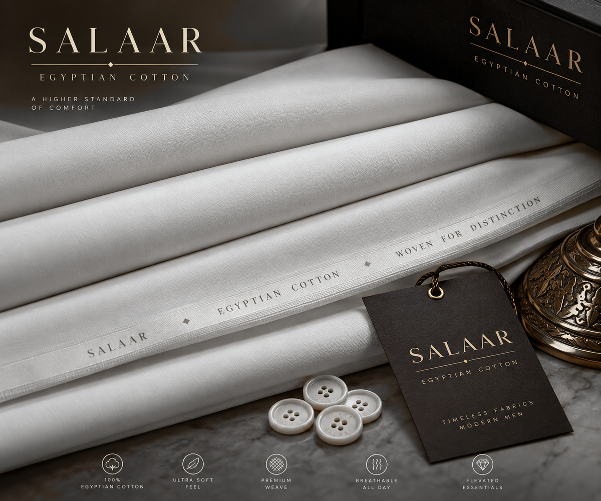 Salaar Silver Pearl Egyptian Cotton fabric