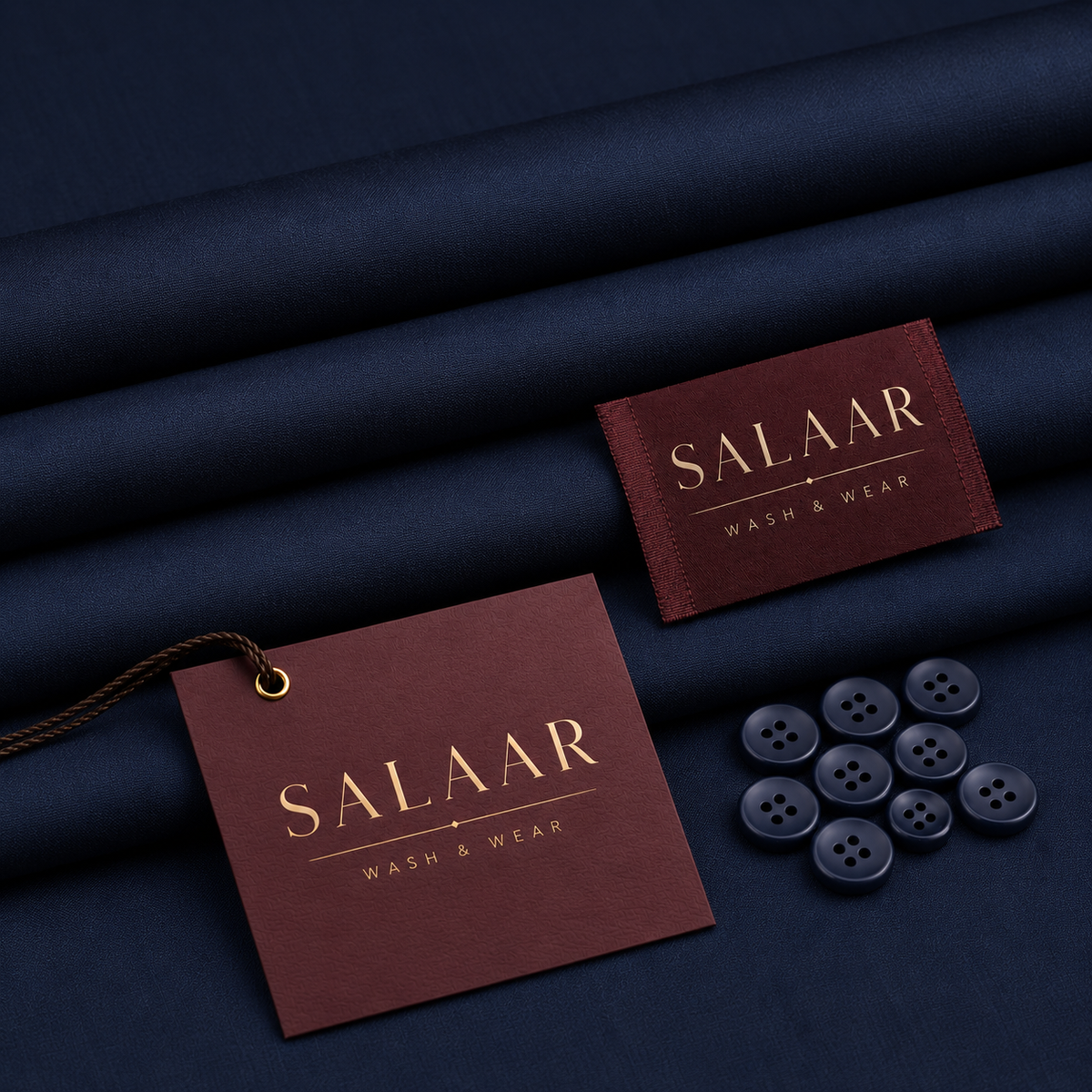 Salaar Royal Navy Wash and Wear fabric