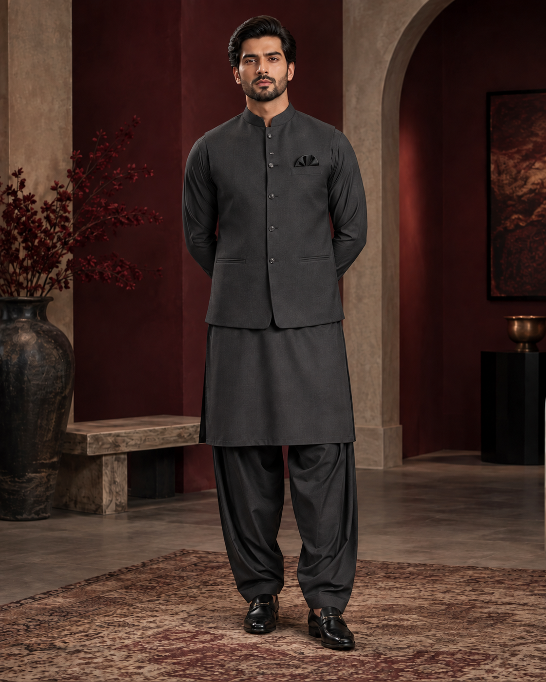 Salaar Graphite Reserve Signature Blend with matching waistcoat