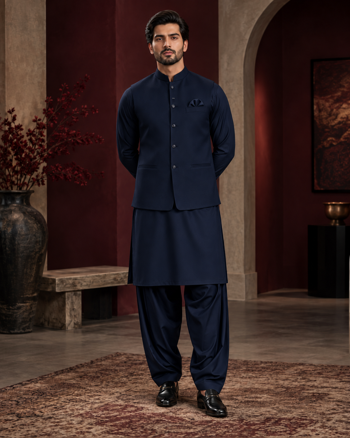 Salaar Midnight Crown Signature Blend with matching waistcoat