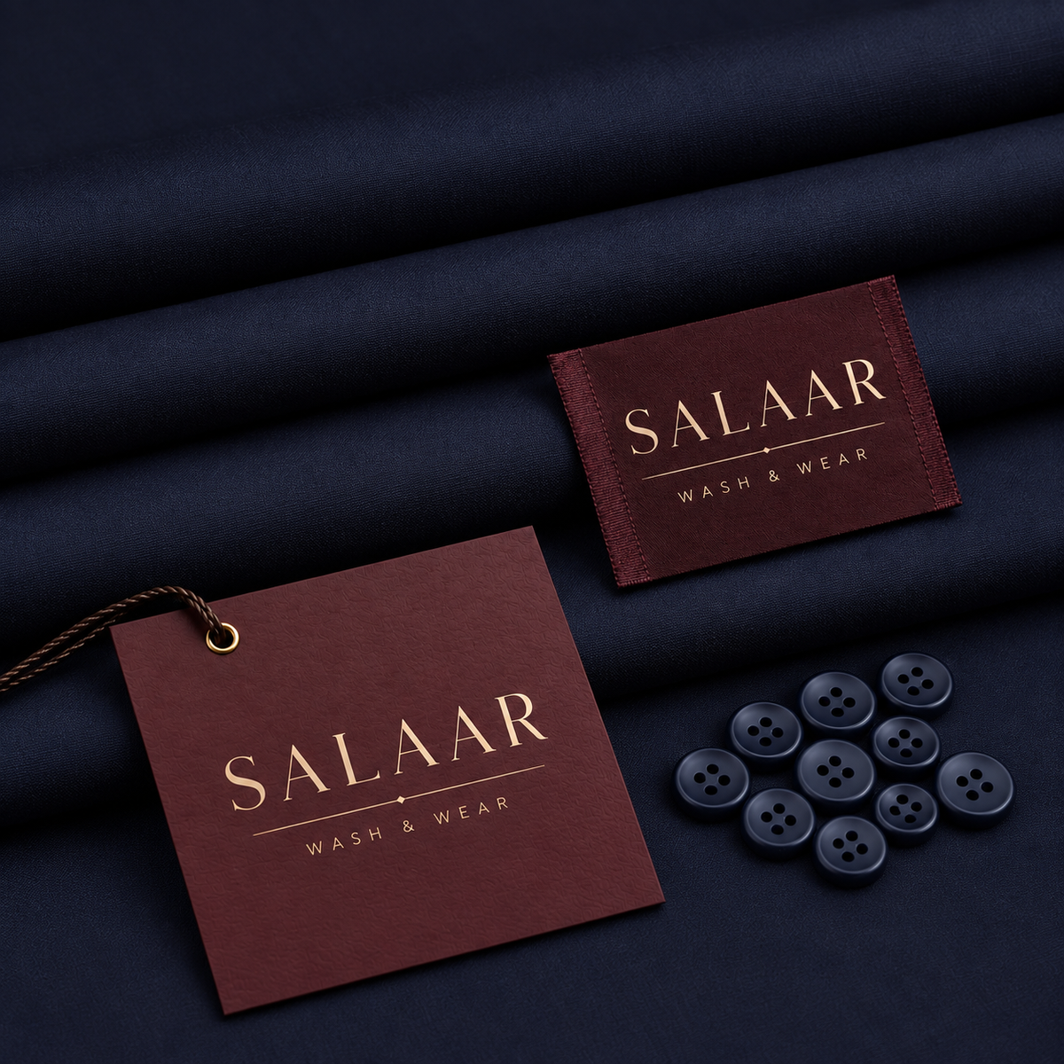 Salaar Sultan Midnight Wash and Wear fabric