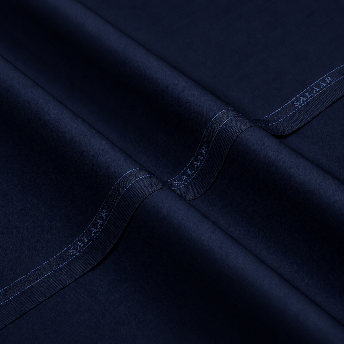 SALAAR Sultan Midnight Summer Blend fabric with woven SALAAR selvedge border